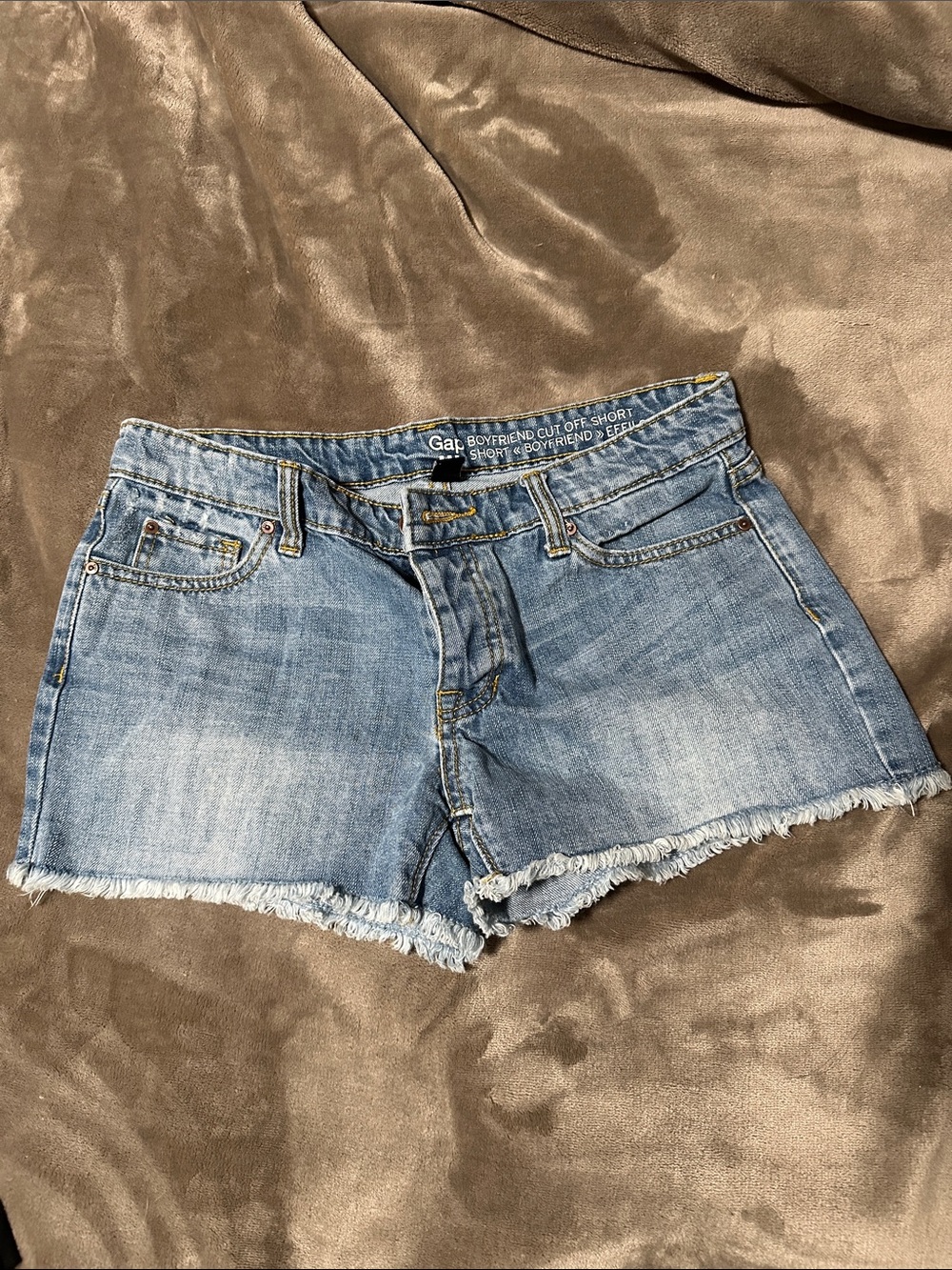 GAP Light Blue Boyfriend Cut Off Denim Shorts